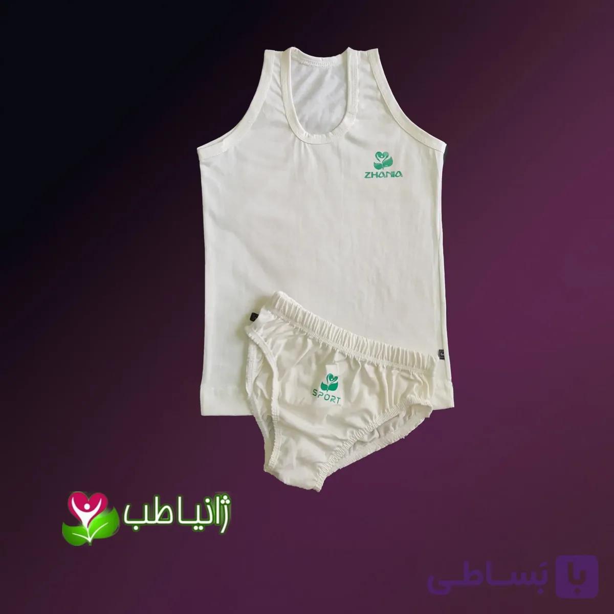 تاپ و شورت بچه گانه صد درصد نخی الیاف طبیعی پنبه غیر تراریخته دخترانه و پسرانه سایز 1 تا 6