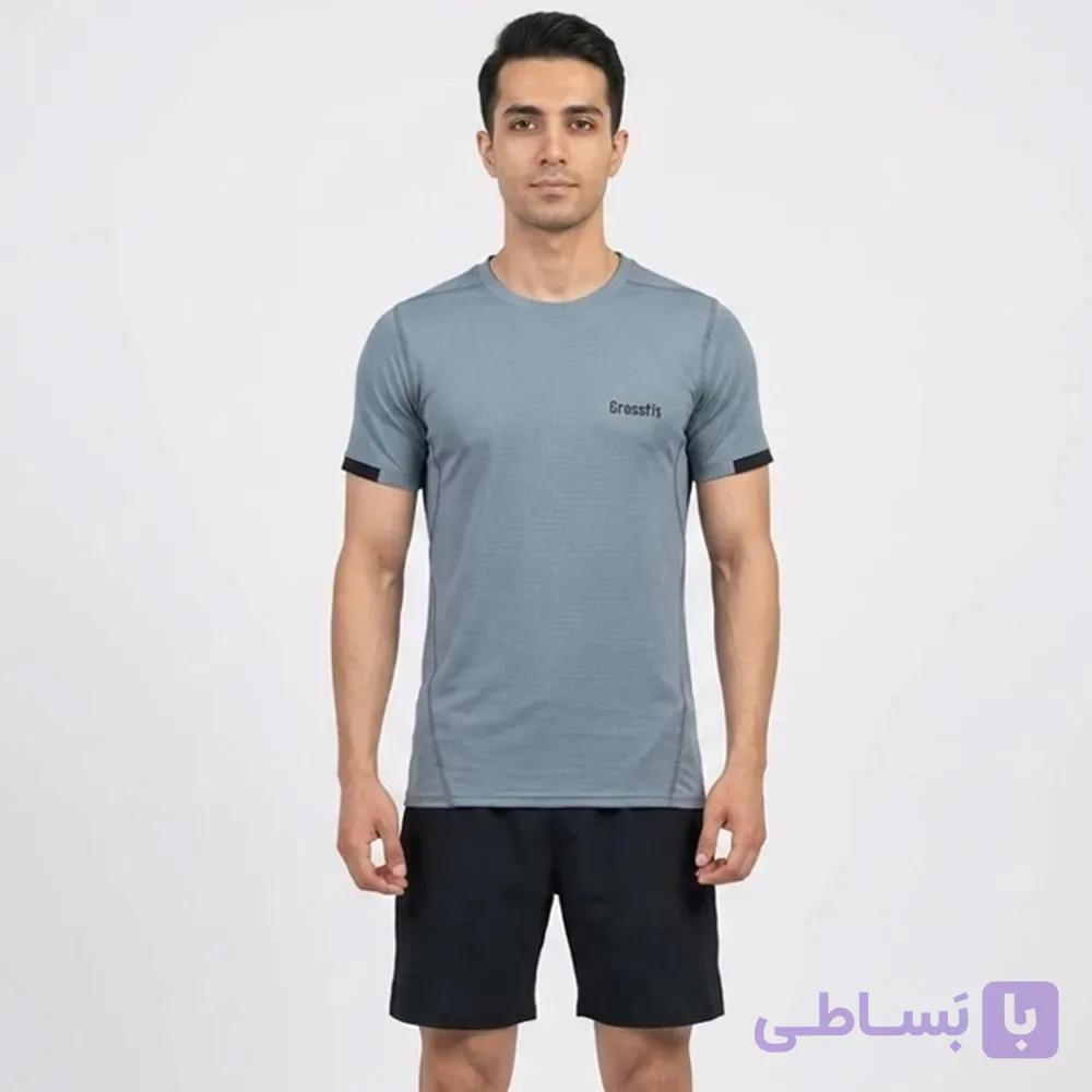 تیشرت ورزشی مردانه مدل CROSSFIT جنس فلامنت سوزنی کد 11575