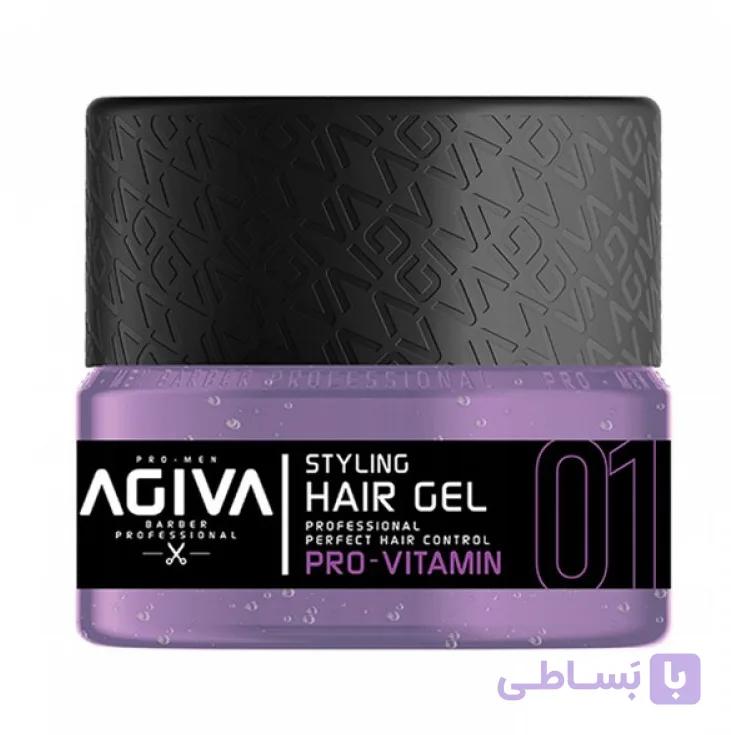ژل مو آگیوا Agiva شماره 01 مدل Pro-Vitamin حجم 200 میل