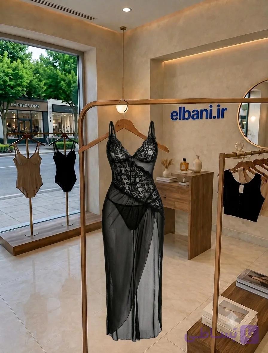 لباس خواب فانتزی بلند هارنی کد 9039 -Sleepwear-harny زنانه