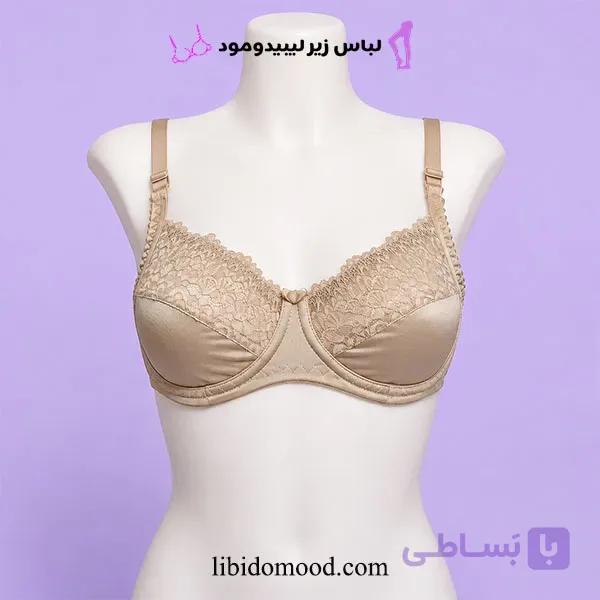 سوتین فنردار طرح دار برند TB کد 337 — تصویر 1