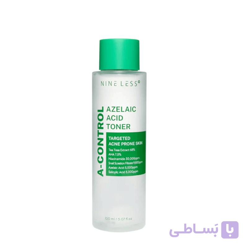 تونر ضد جوش و کنترل‌کننده چربی آزالائیک اسید ناین لس Nineless اصل کره — تصویر 1