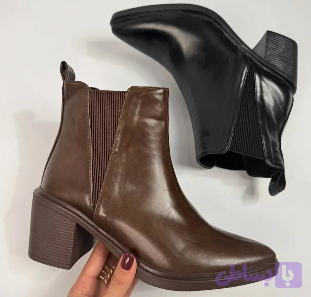 بوت پاشنه دار بغل کشی – کد 3018 — تصویر 1