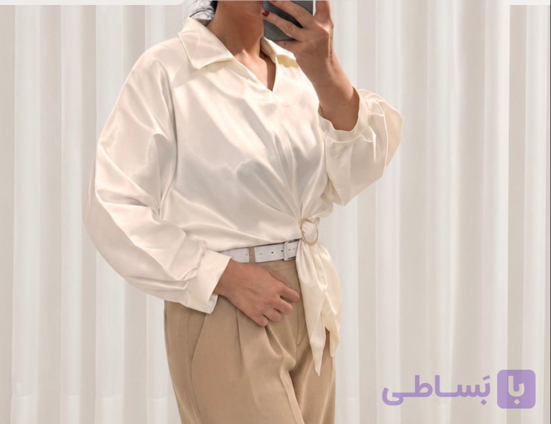 شومیز مجلسی زنانه و دخترانه ساتن ال ایکس حلقه کد ۱۰۱۱ |مزون مریکا
