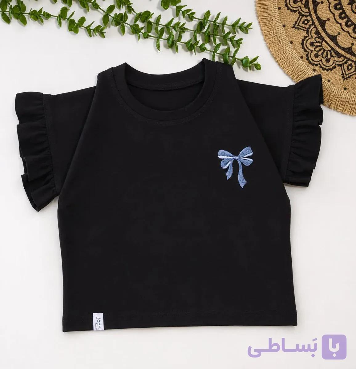 تیشرت مشکی دخترانه (کد25) — تصویر 1
