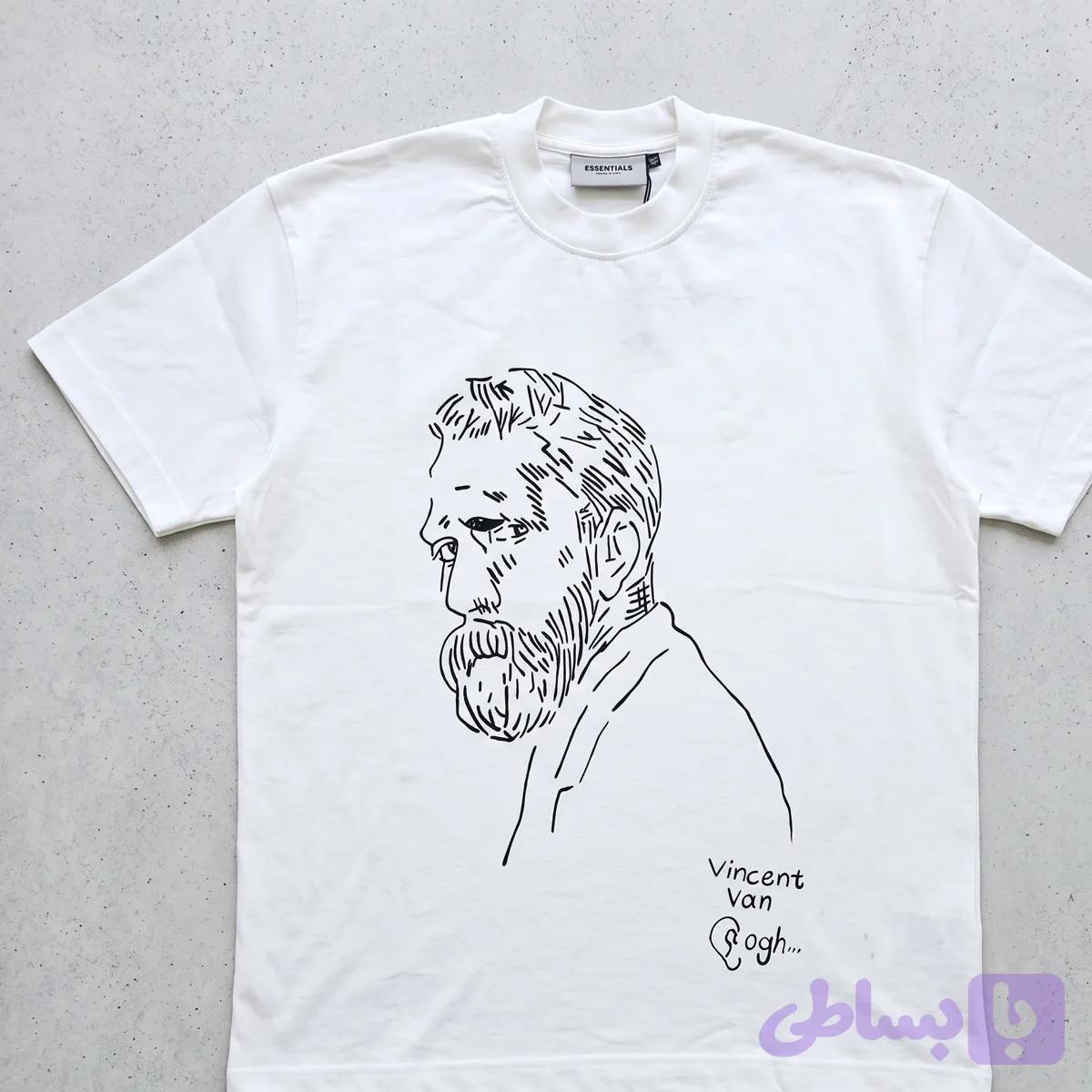 تیشرت طرح پرتره ونگوگ (Vincent Van Gogh) - چنس استودیو شاپ — تصویر 1