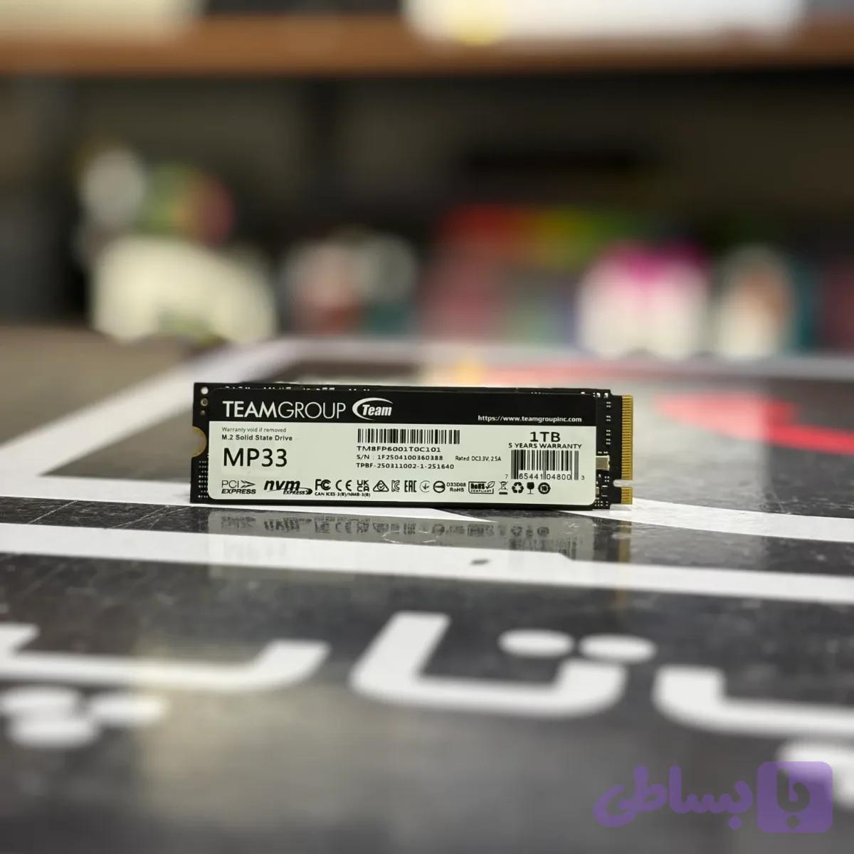 اس اس دی اینترنال M2 2280 تیم گروپ مدل MP33 ظرفیت 1 ترابایت