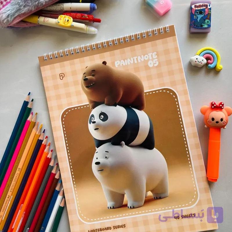 دفتر نقاشی A4 پشت وایت برد — تصویر 1