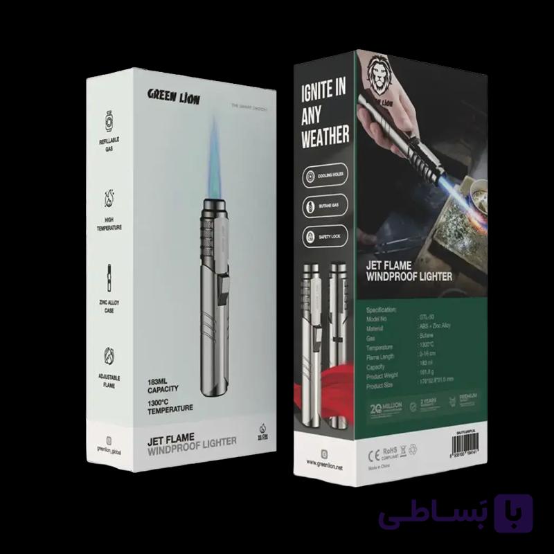 فندک اتمی ضد باد گرین لاین مدل Jet Flame — تصویر 1