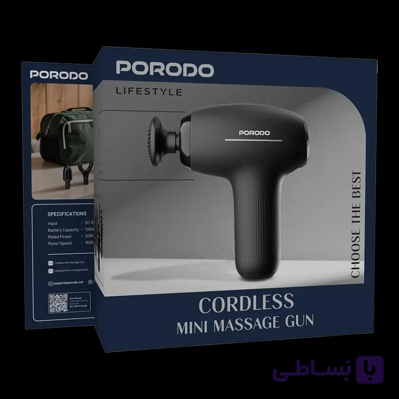 ماساژور تفنگی پرودو | Porodo Cordless mini massage gun — تصویر 1