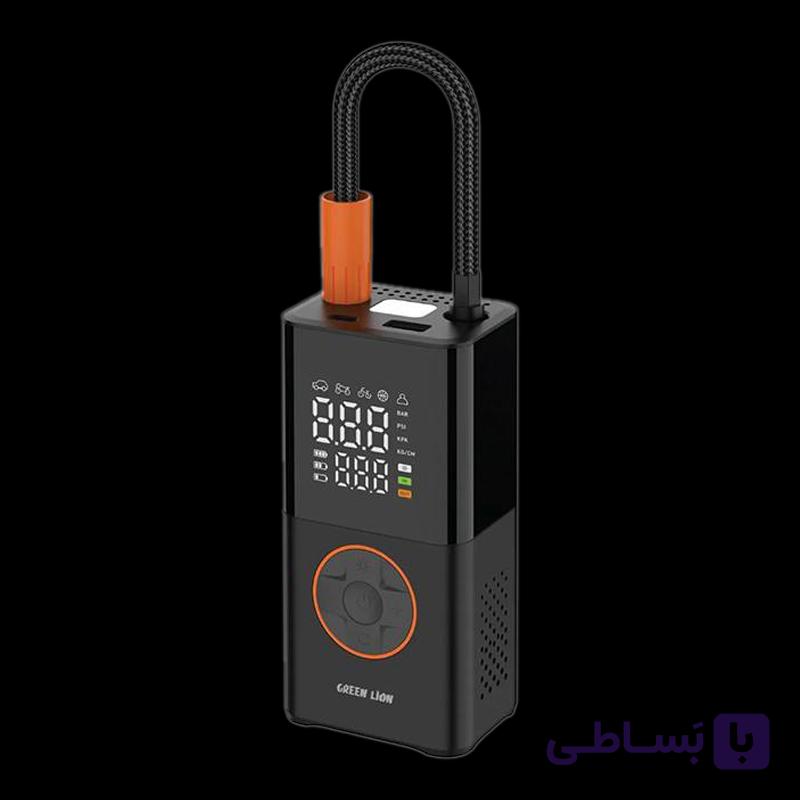 کمپرسور و پمپ باد گرین لاین مدل Green Lion GTI-01 Inflator 3600mAh Portable Air Compressor | GTI-01 — تصویر 1