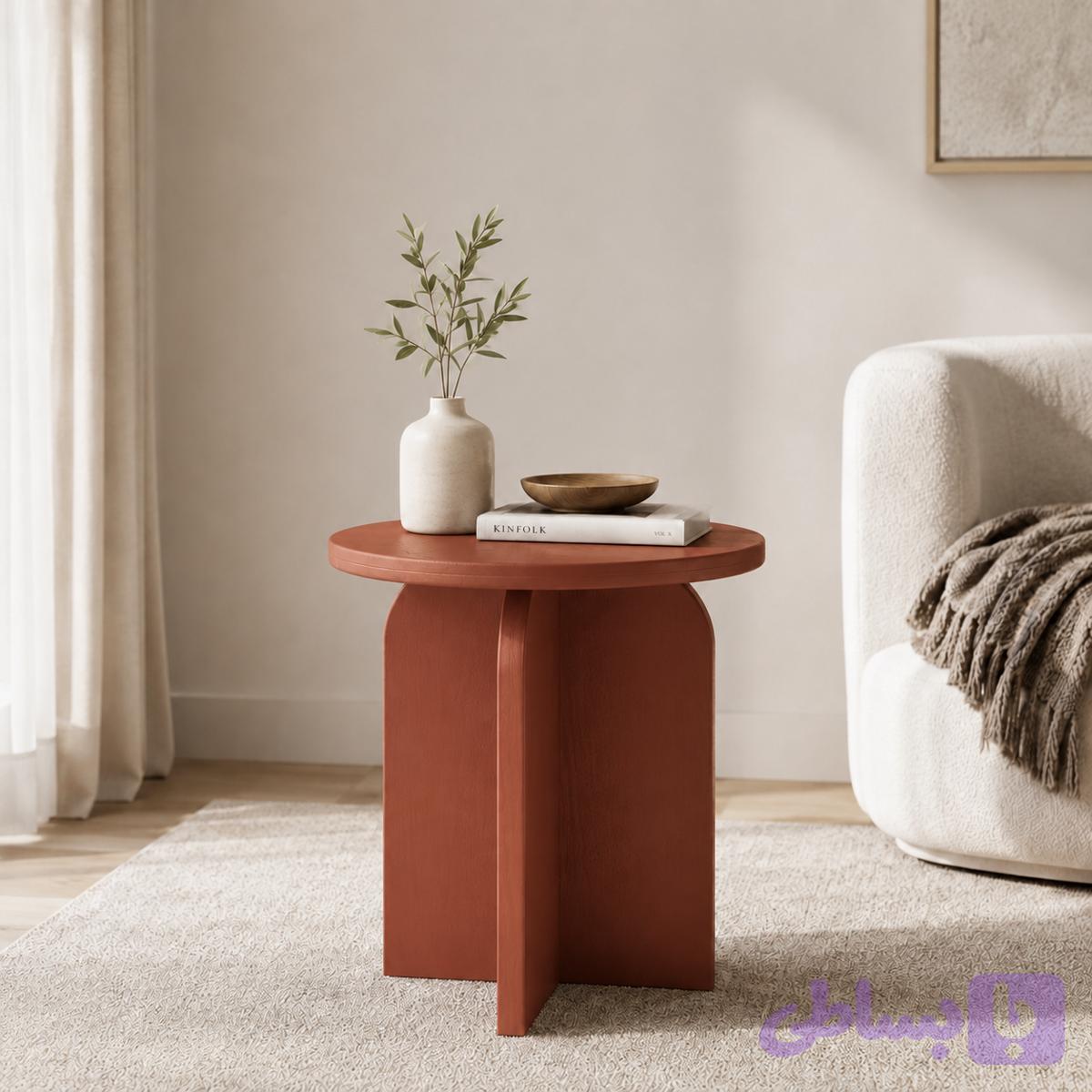 میز عسلی لنو آرت مدل Mono Curve طاق