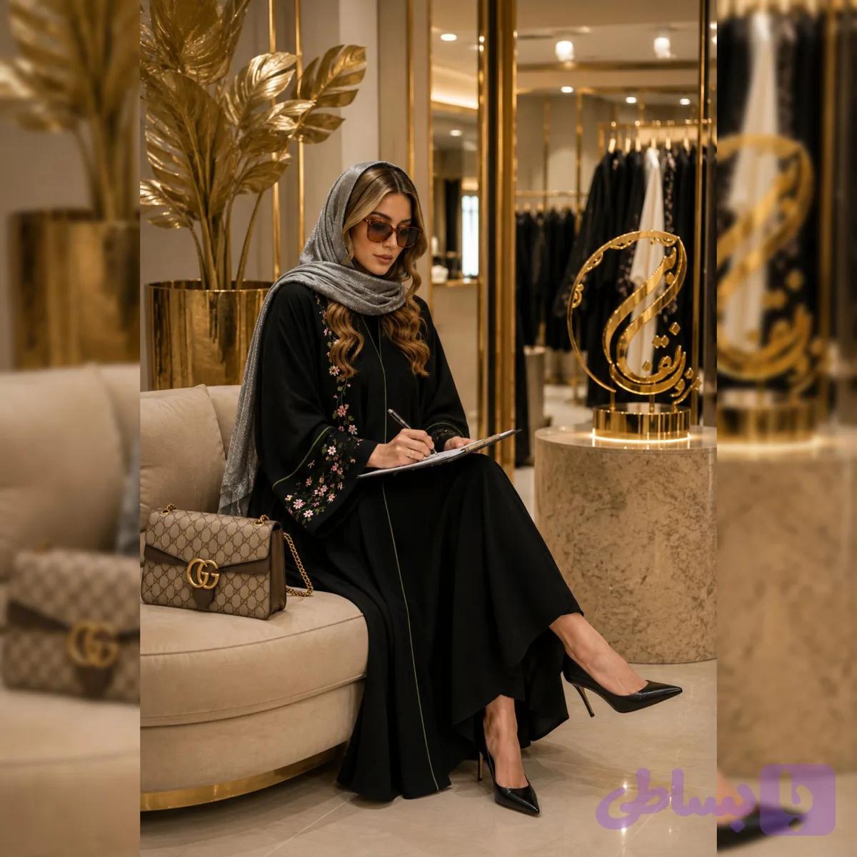 عبای فاخر گلدوزی مدل 214