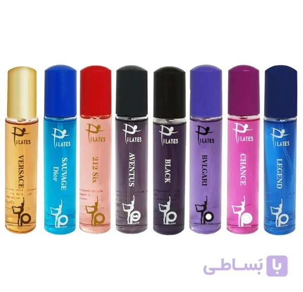 پک 4 عددی عطر جیبی Pilates  پیلاتس / 30 میلی لیتر / 3 عدد مردانه 1 عدد زنانه / رایحه های پرطرفدار و مناسب استفاده روزانه / جیونا بیوتی