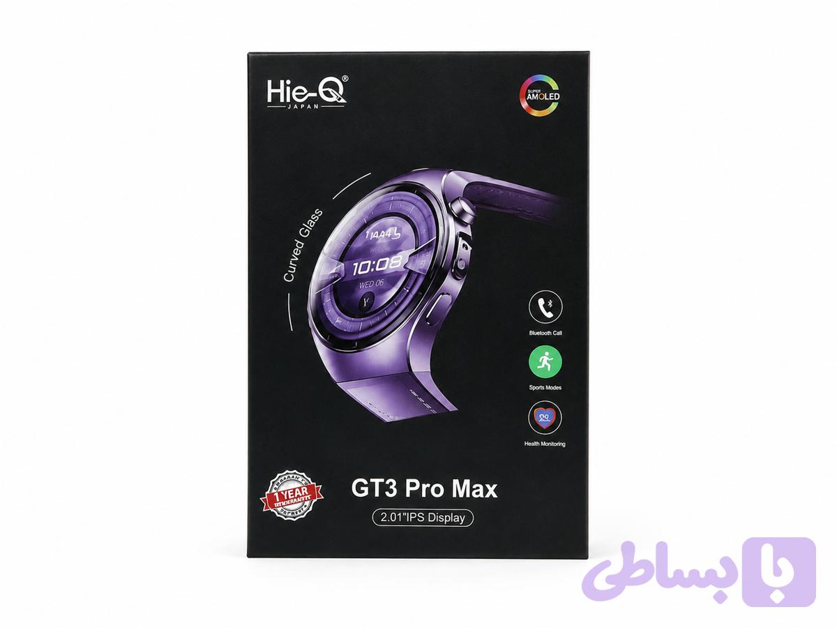 ساعت هوشمند Hie Q مدل GT3 Pro Max AMOLED | اسمارت واچ حرفه‌ای