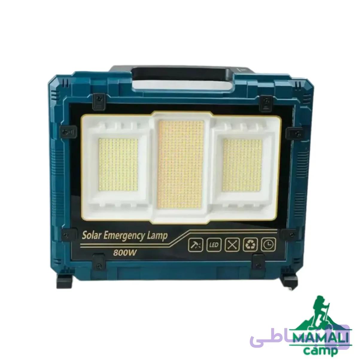 چراغ پروژکتور شارژی خورشیدی 800 وات مدل W8121-3