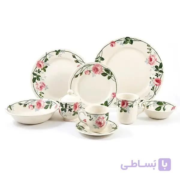 سرویس غذا خوری 28 پارچه طرح Humble Rose — تصویر 1