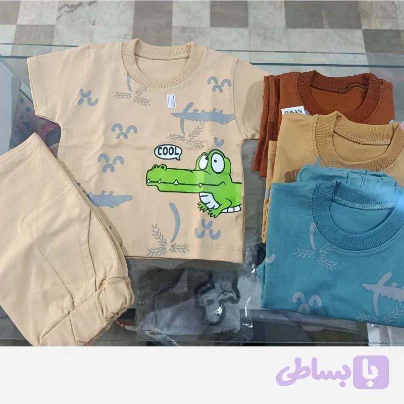 تی شرت شلوارک پسرانه دایناسور سایز ۳۰/۳۵/۴۰/۴۵