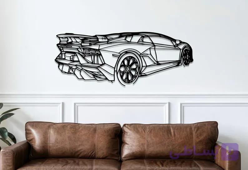 تابلو دکوری لامبورگینی نمای پشت | LAMBORGHINI — تصویر 1
