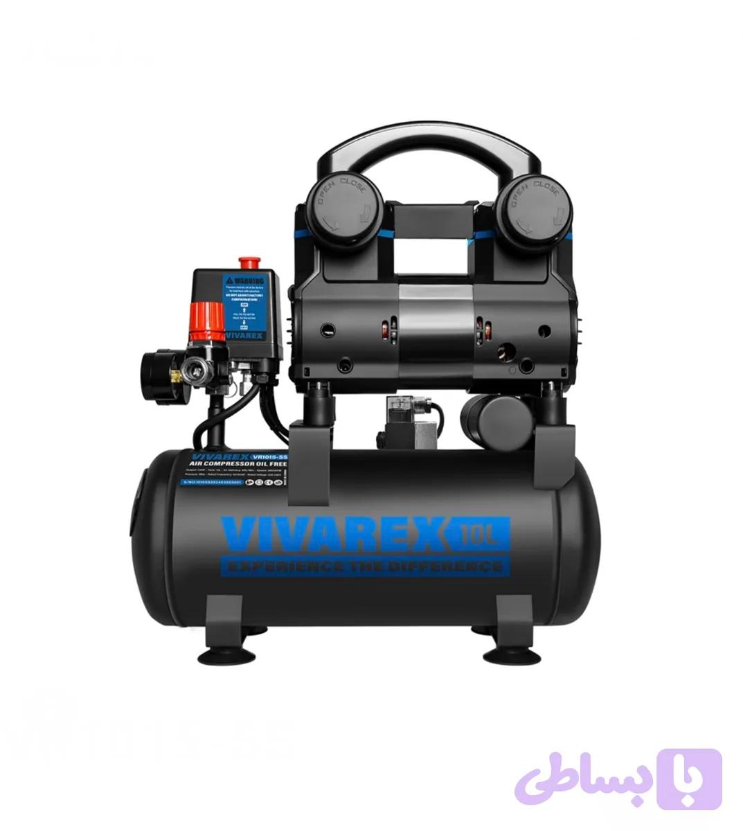 کمپرسور باد موتور توربو ۱۰ لیتری بی صدا ویوارکس کد VR1015–SS