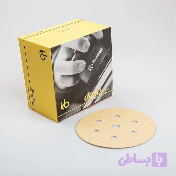 سنباده KB گرد سوراخدار ۱۵۰ میلی‌متری مدل Gold Premium 6+1D