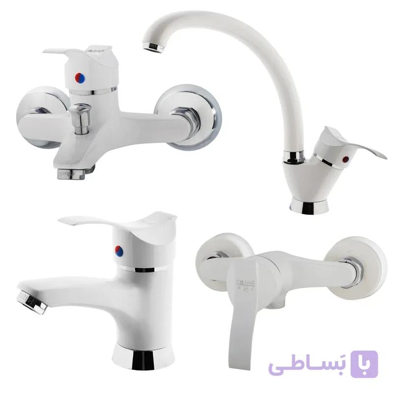ست شیرآلات گلپانیک سری مروارید مجموعه ۴ عددی — تصویر 1
