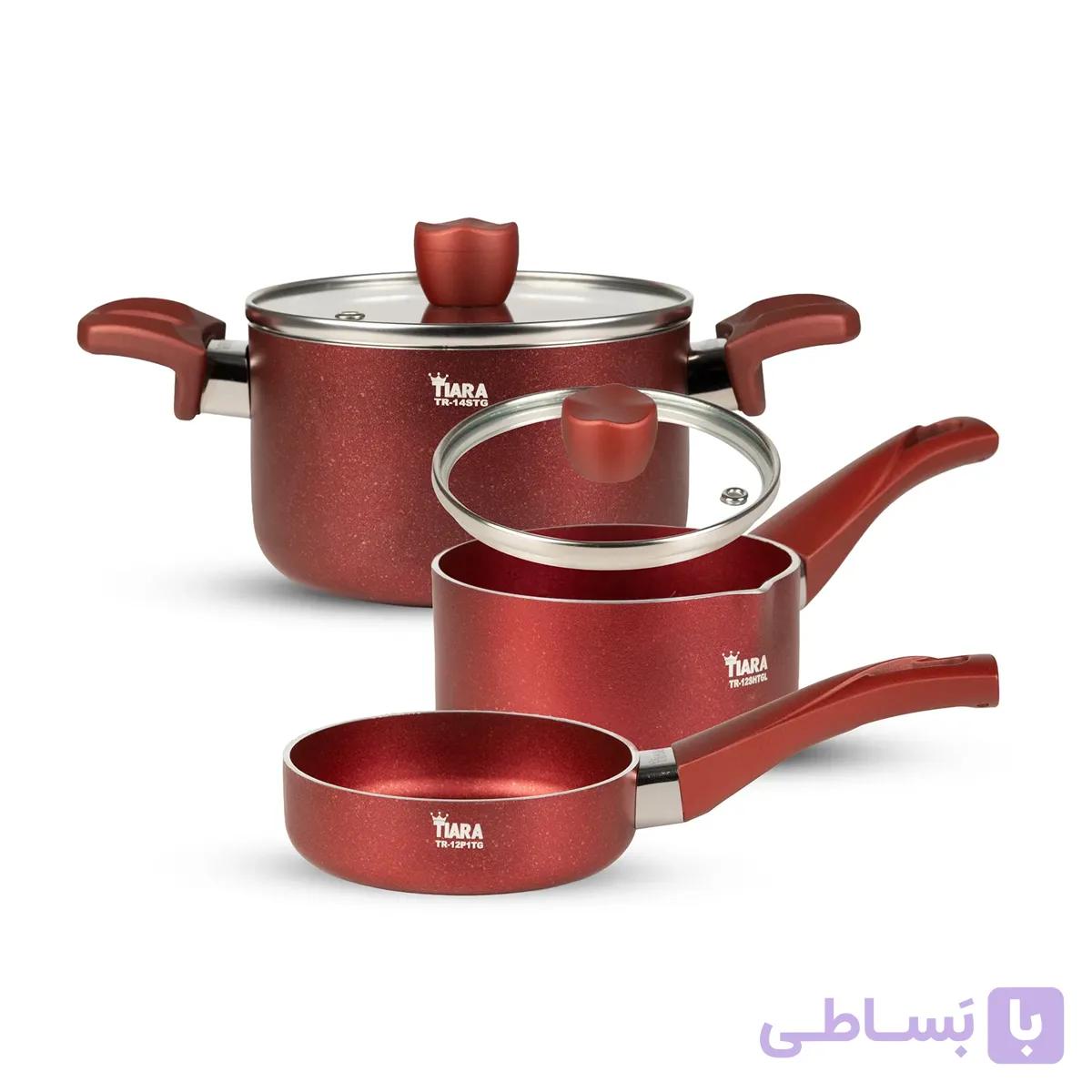سرویس 5 پارچه کودک تیارا کد TR-5SPTGS رنگ قرمز — تصویر 1