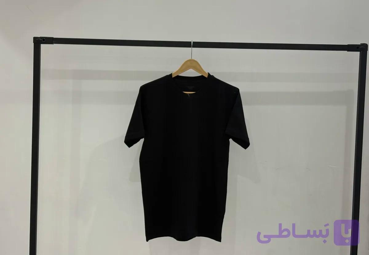 تیشرت اسپرت نرمال مشکی ساده سوپر نخ اعلا