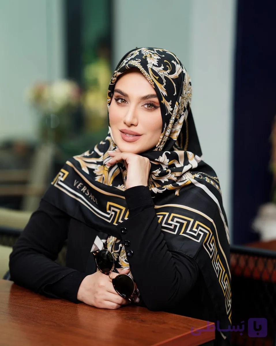 روسری نخی وال ترک منگول دار