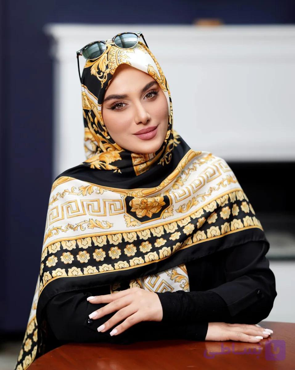 روسری نخی وال ترک منگوله دار