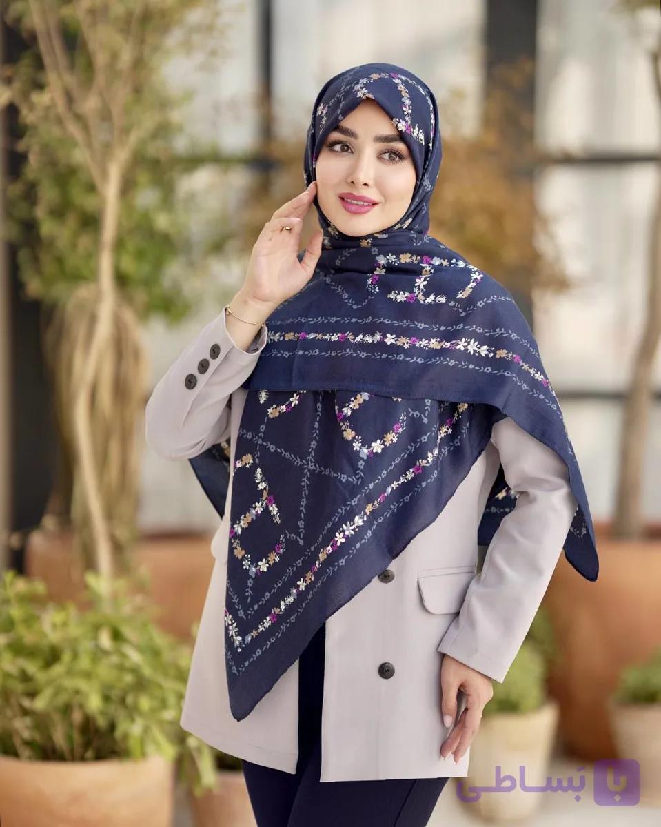 روسری نخی سیااسکارف جدید و باکیفیت