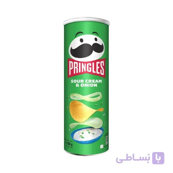 چیپس پرینگلز با طعم پنیر و پیاز ۱۶۵ گرمی — تصویر 1