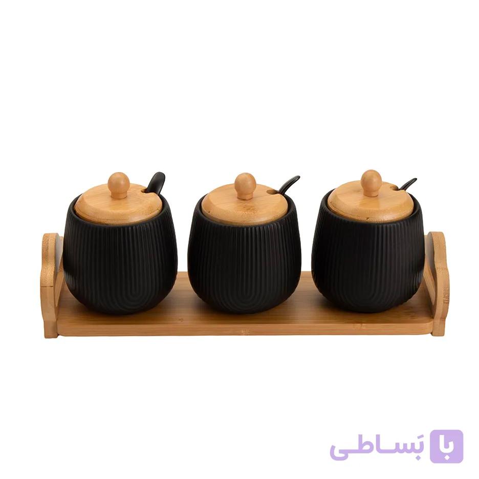 ست سه پارچه جا ادویه‌ و چاشنی‌خوری BL-0032 — تصویر 1