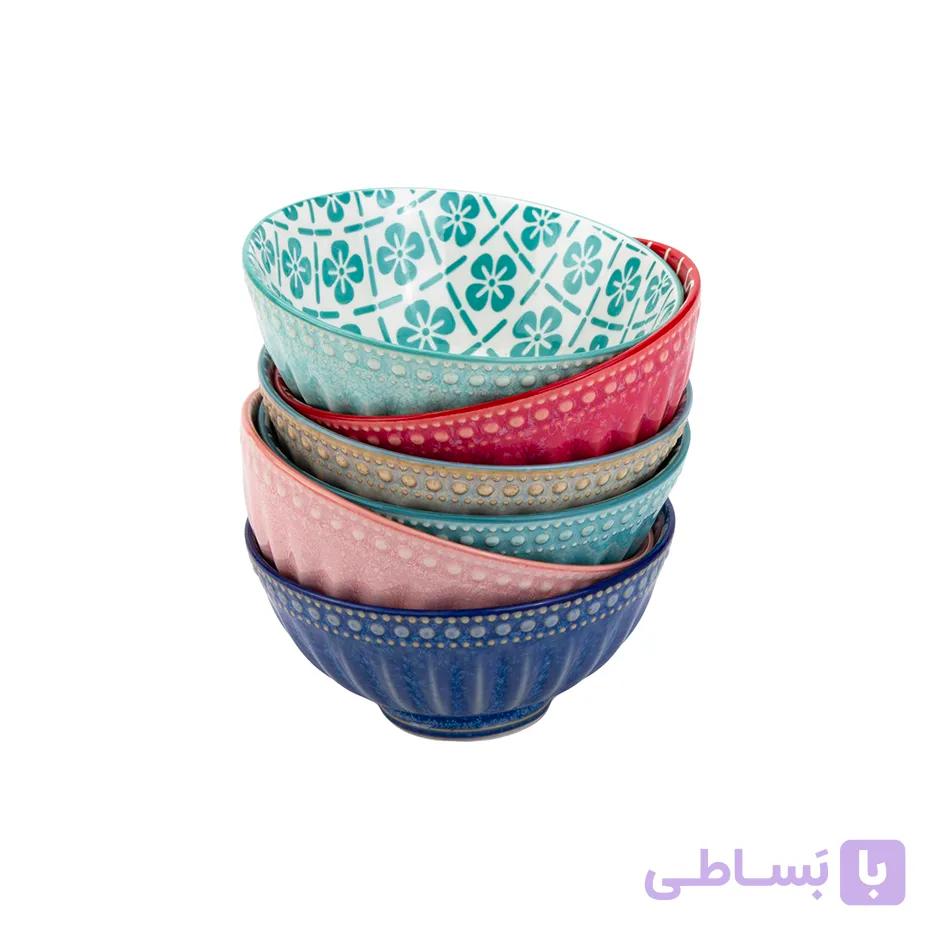 کاسه 6 عددی چندرنگ دنی هوم کد 350FGW — تصویر 1