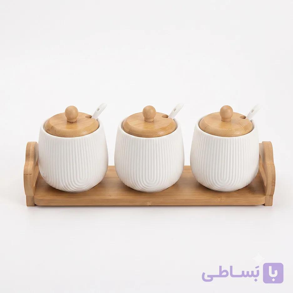 ست سه پارچه جا ادویه‌ و چاشنی‌خوری WH-0031 — تصویر 1