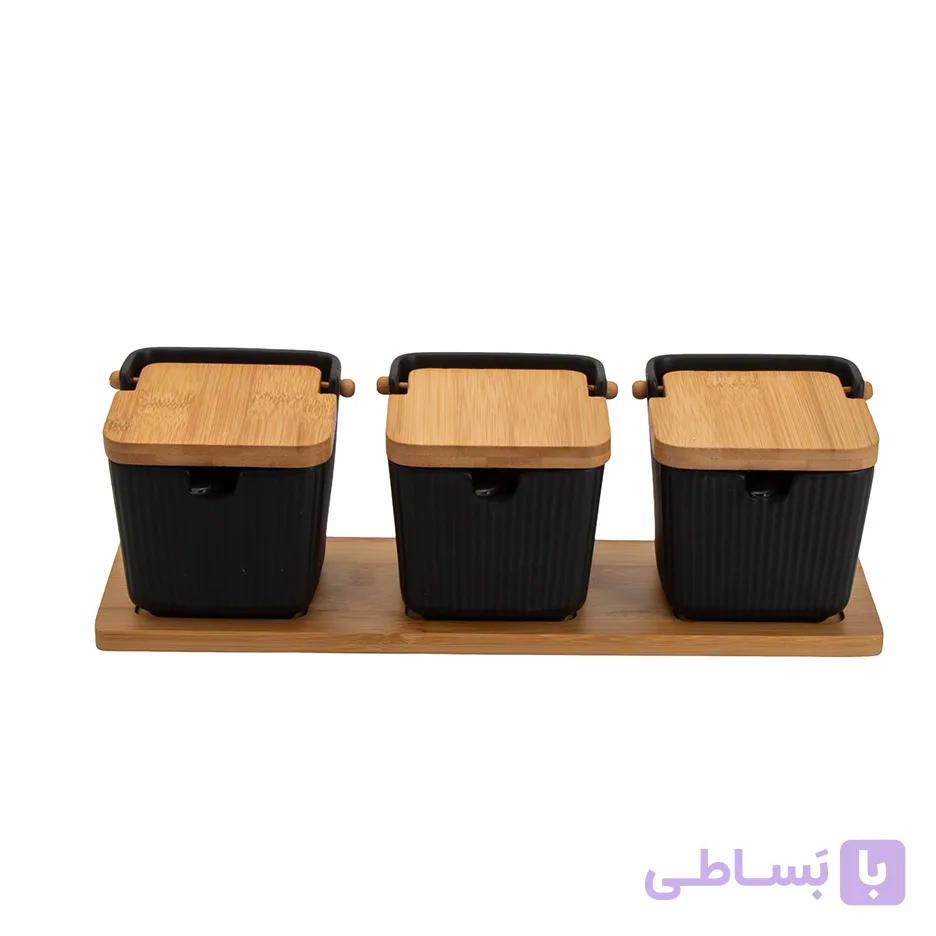 ست سه پارچه جا ادویه و پاسماوری مدل BL-0038 — تصویر 1