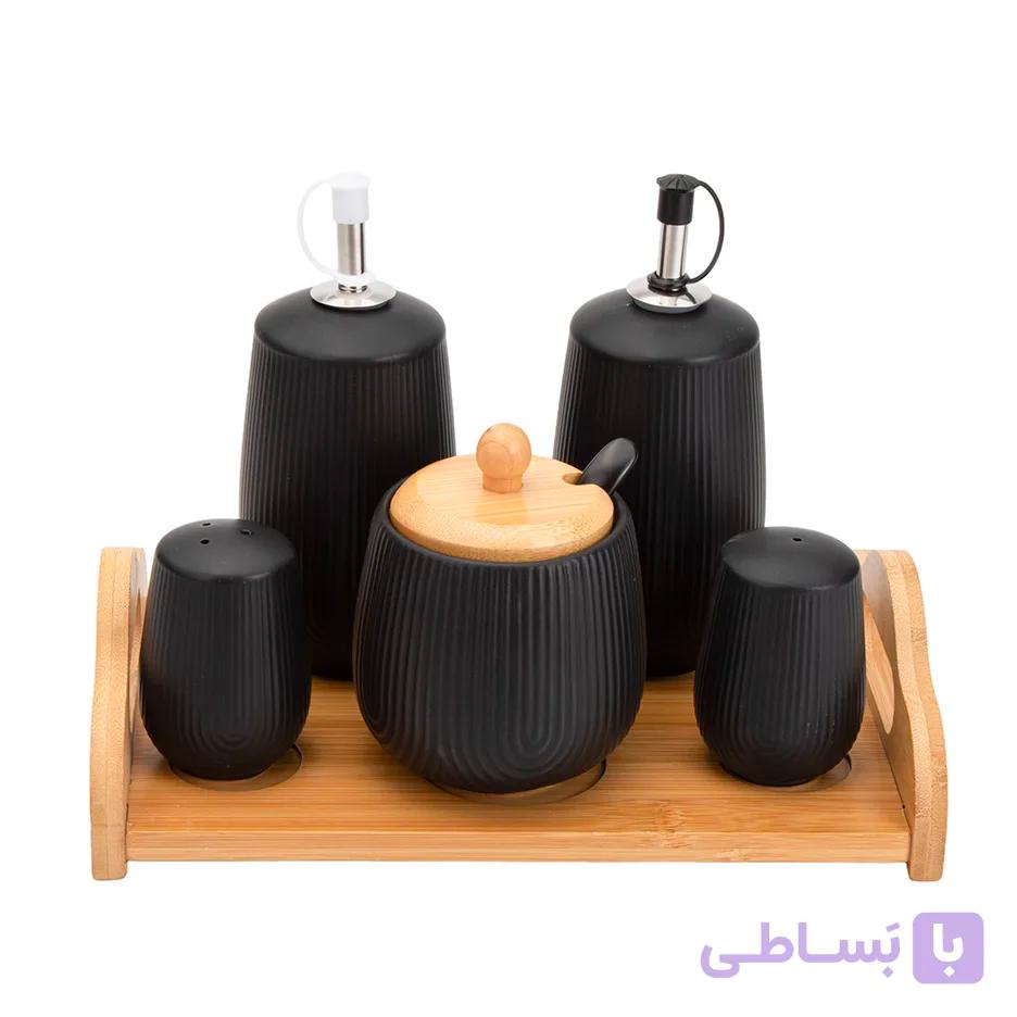ست چاشنی‌خوری و ادویه‌پاش مدل BL-0050 — تصویر 1