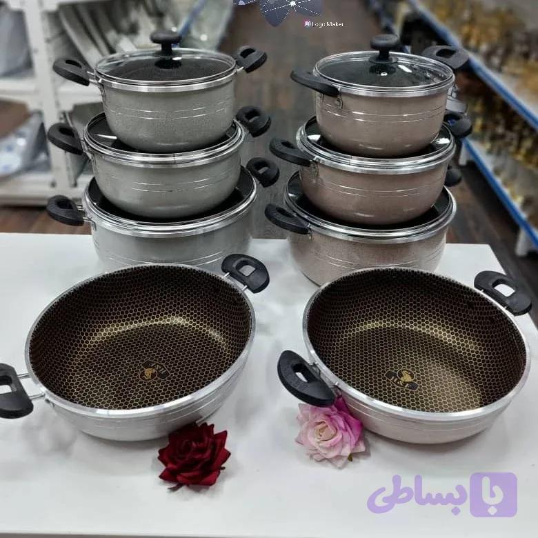 سرویس قابلمه 7 پارچه دانشجویی طرح چدن
