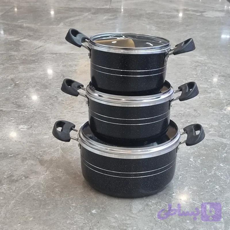 سرویس قابلمه 6پارچه لب چدن زنبوری بلینا