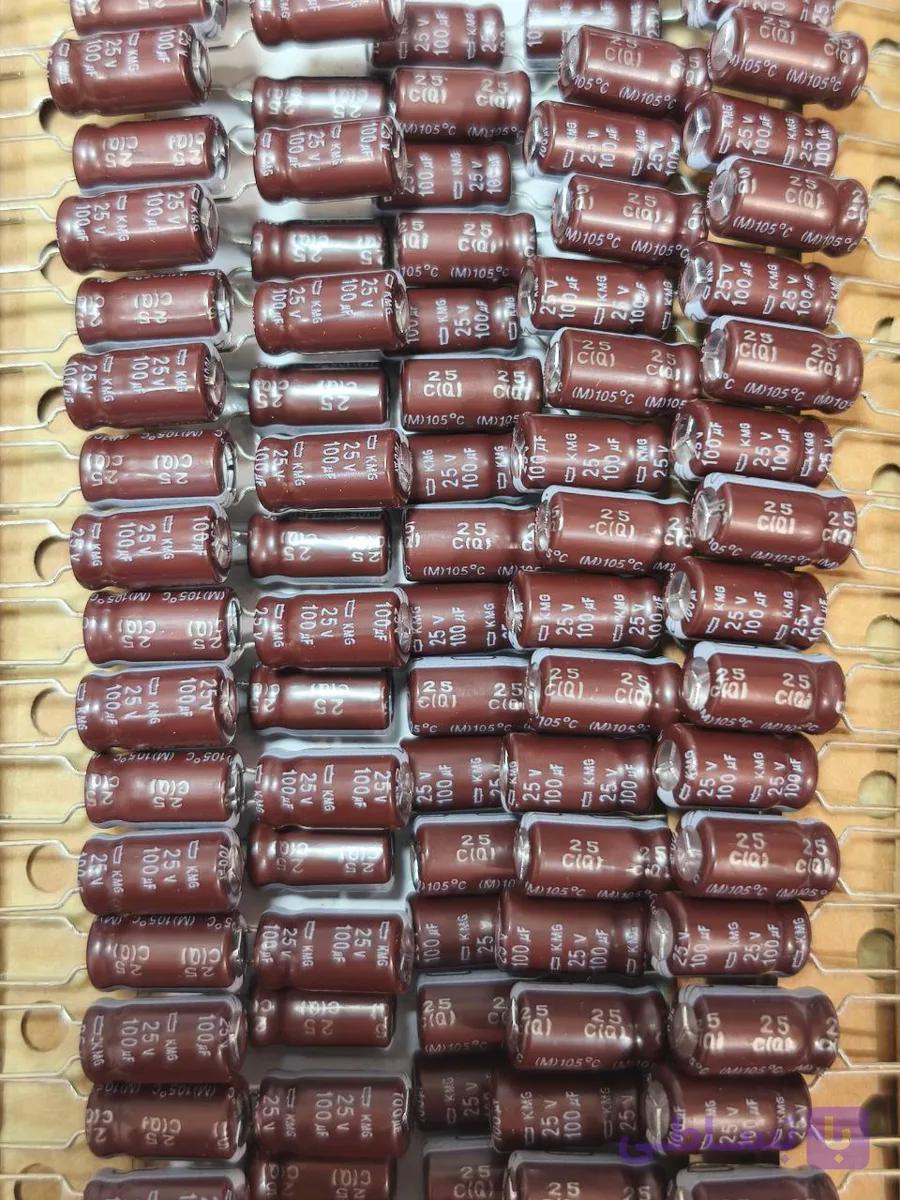 خازن الکترولیتی 100 میکروفاراد 25 ولت نیپون 100uF 25V Nippon