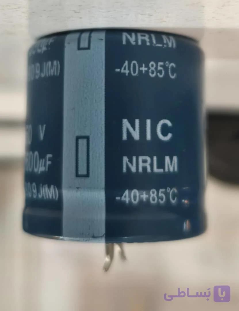 خازن الکترولیتی 5600 میکروفاراد 50 ولت 5600uf 50v nic — تصویر 1