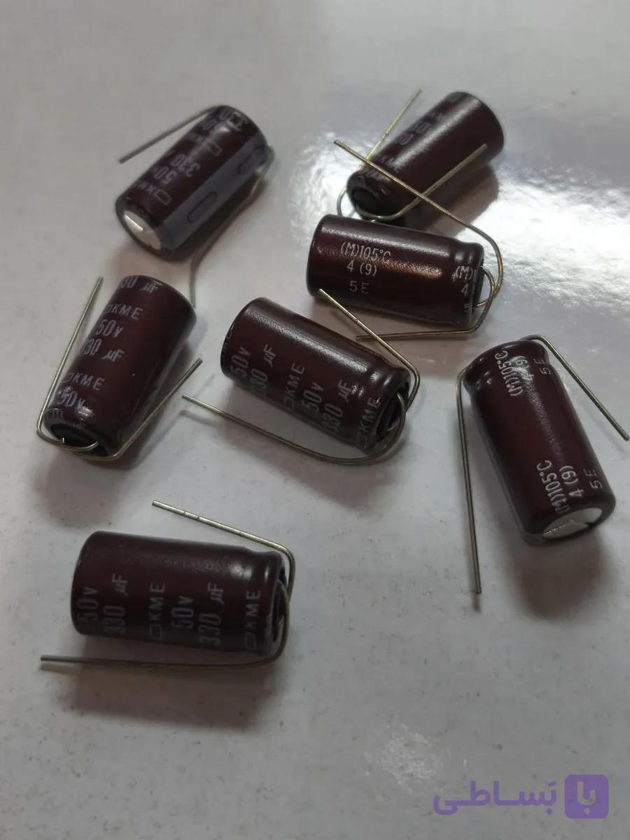 خازن الکترولیتی 330 میکروفاراد 50 ولت نیپون 330uF 50V NIPPON
