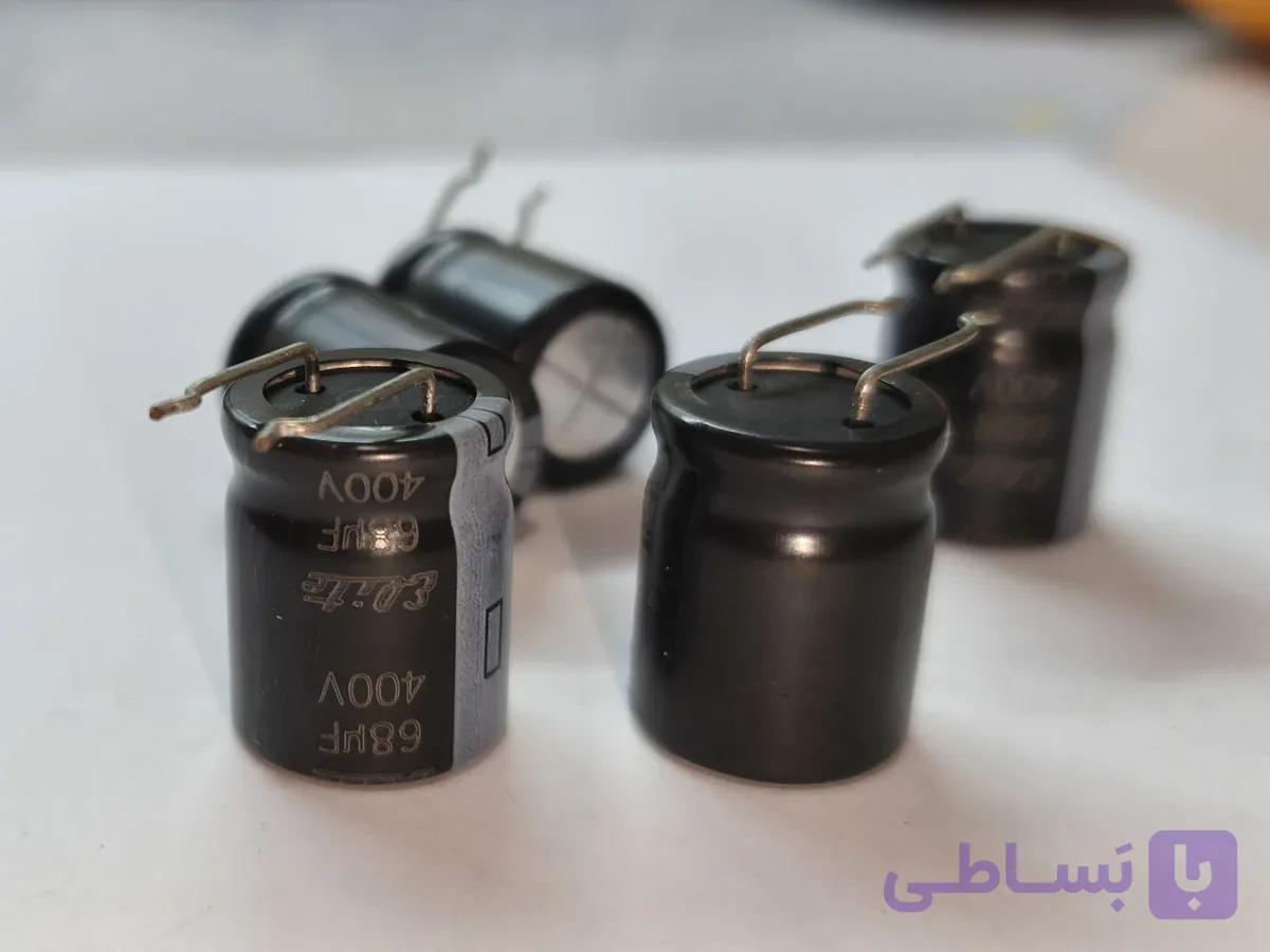 خازن الکترولیتی 68 میکروفاراد 400 ولت الایت 68uF 400V ELITE