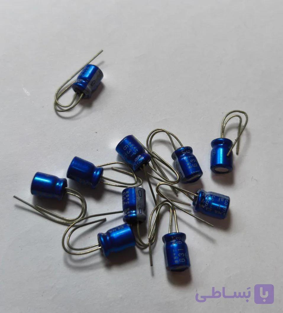 خازن الکترولیتی 33 میکروفاراد 16 ولت النا 33uF 16V ELNA