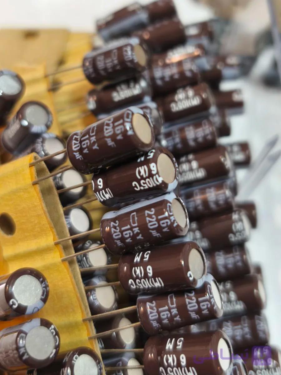 خازن الکترولیتی 220 میکروفاراد 16 ولت نیپون 220uF 16V NIPPON