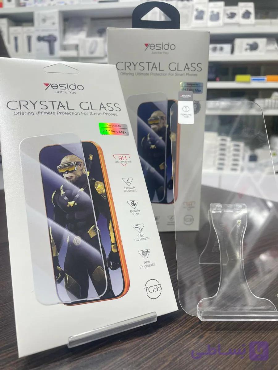 محافظ صفحه نمایش شیشه ای بدون حاشیه Crystal Glass Yesido TG33