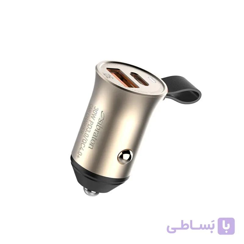 شارژر فندکی سیبراتون 30 وات مدل SC3230PD به همراه کابل تایپ سی