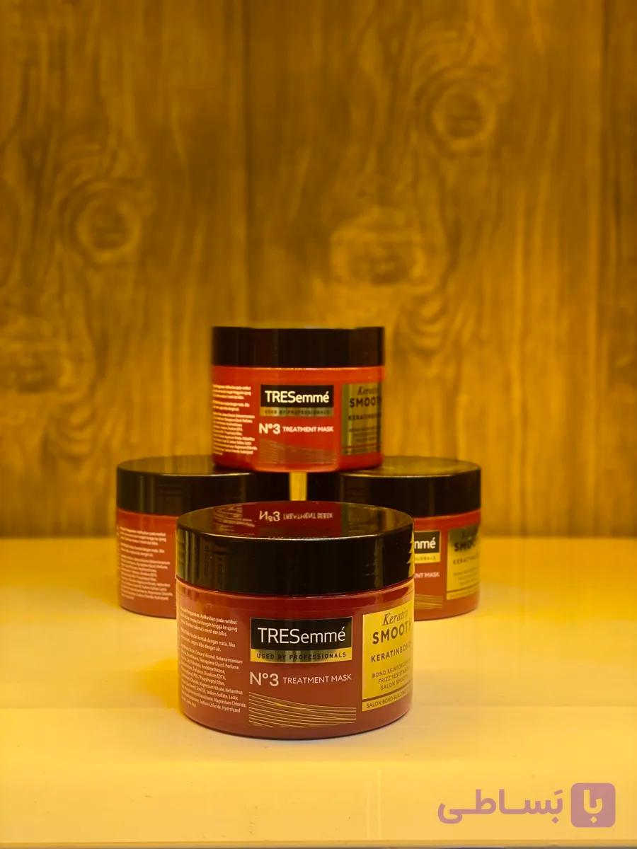ماسک مو ترزمه TRESemmé مدل Keratin Smooth | حاوی کراتین، نرمکننده، ترمیمکننده و حجم ۱۸۰ میل (اورجینال)