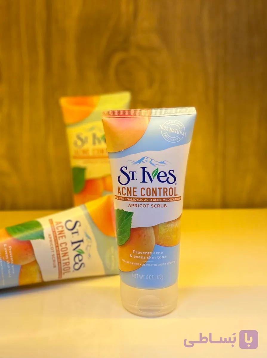 اسکراب لایه‌بردار پوست سنت ایوز ST.IVES مدل Apricot | حاوی عصاره زردآلو، پاکسازی عمیق و نرم‌کننده پوست، وزن ۱۷۰ گرم (اورجینال)