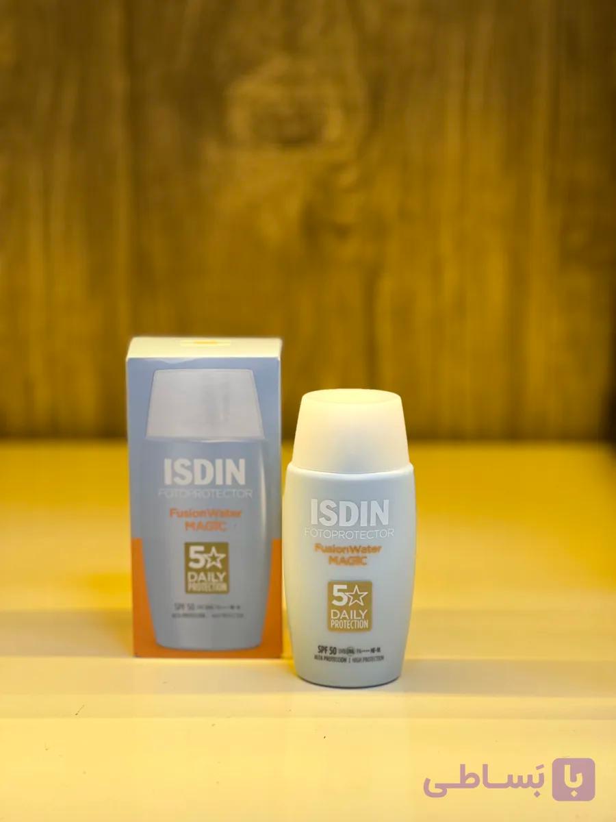 ضد آفتاب ایزدین ISDIN Fusion Water SPF50 | مناسب انواع پوست، محافظت قوی، بافت سبک و جذب سریع (اورجینال)